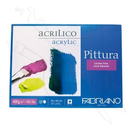 PAD ACRILICO FABRIANO 400 GR 10H 30X40 