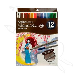 ARTLINE SUPREME PUNTA PINCEL  X12