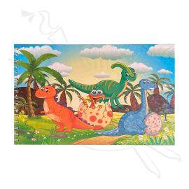 LIBRETA PARA COLOREAR DINOSAURIOS A4
