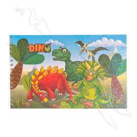 LIBRETA PARA COLOREAR DINOSAURIOS A4 -02