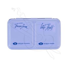 ESTUCHE X12 VACIO DE METAL WHITE NIGHTS AZUL CLARO