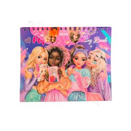 LIBRETA PARA COLOREAR CHICAS POP