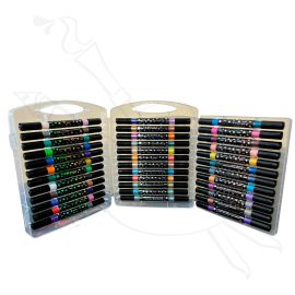 MARCADORES DUALES PRIOR  PUNTA PINCEL X36