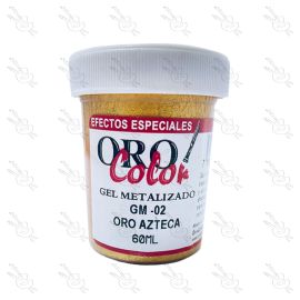 GEL METALIZADO ORO COLOR - ORO AZTECA GM-02