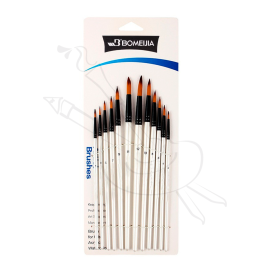SET X12 DE PINCELES REDONDOS BOMEIJIA
