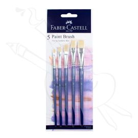 SET DE PINCELES PLANOS FABER CASTELL  X5