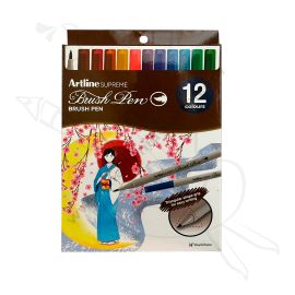 ARTLINE SUPREME PUNTA PINCEL  X12