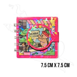 LIBRETA PARA COLOREAR BOBBIE ECONÓMICO 7.5  X 7.5 CM