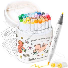MARCADORES OHUHU x BOBBIE GOOD X48 PUNTA PINCEL Y PUNTA FINA