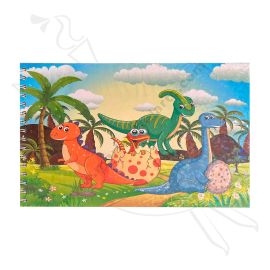 LIBRETA PARA COLOREAR DINOSAURIOS A4