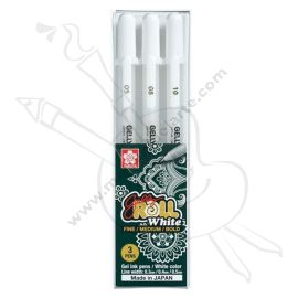 LAPICERO GELLY ROLL SAKURA BLANCO SET X 3 UND