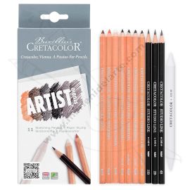 SET DE DIBUJO ARTIST STUDIO DRAWING CRETACOLOR X11