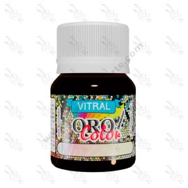 PINTURA VITRAL TRANSLÚCIDA OROCOLOR - NEGRO VS-13