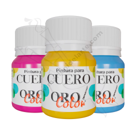 PINTURA DE CUERO ORO COLOR 30 ML