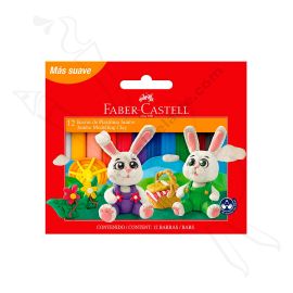 PLASTILINAS JUMBO EXTRA SOFT X12 FABER CASTELL