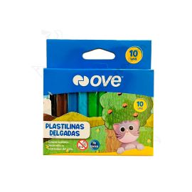 PLASTILINAS DELGADAS OVE X10