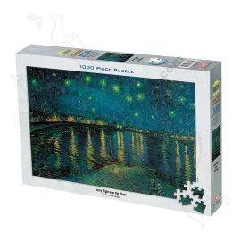 ROMPECABEZAS "LA NOCHE ESTRELLADA SOBRE RÓDANO 1000 PCS VAN GOGH