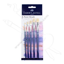 SET DE PINCELES PLANOS FABER CASTELL  X5