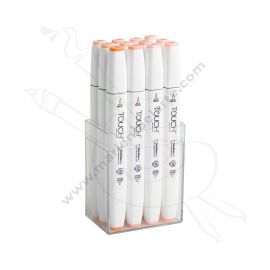 SET DE MARCADORES TOUCH TWIN BRUSH MARKER TONOS PIEL X12
