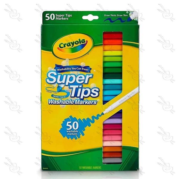 Plumones super tips 50 Crayola Lavables