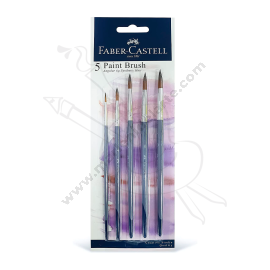 SET DE X5 PINCELES FABER CASTELL CREATIVE STUDIO PUNTA REDONDA